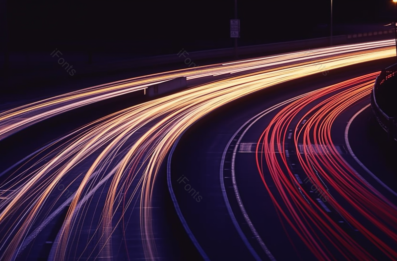 夜晚城市道路高速公路光影光线实拍图,高清,摄影图,摄影图片,图片大全,摄影图免费下载